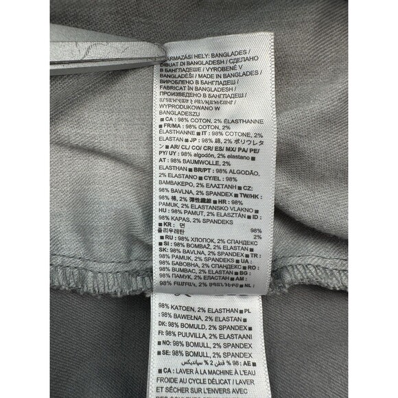 GAP Khakis Shorts Mens 38 Gray 10" Short Pilot Grey Casual Cotton Stretch Summer - Picture 7 of 12